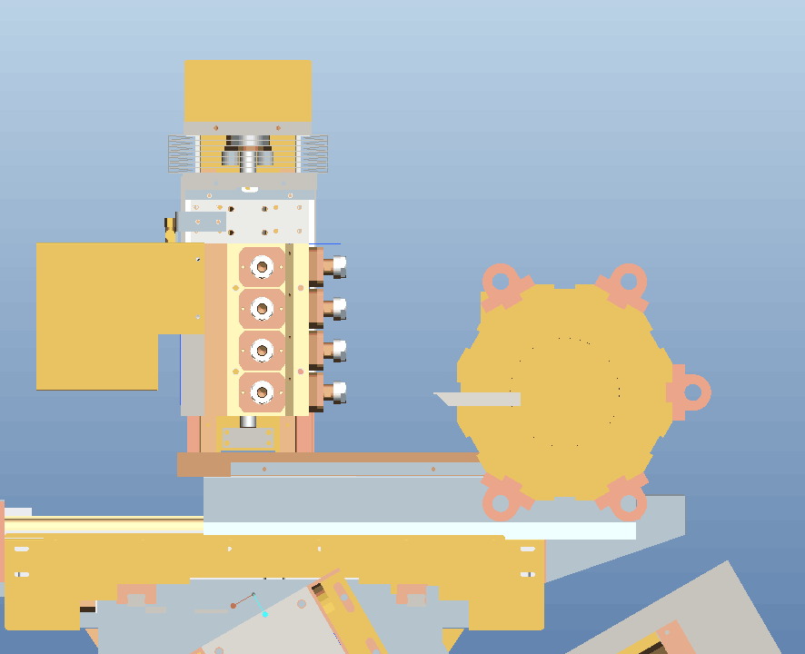 斜床身車銑復(fù)合機(刀塔+帶Y軸+4側(cè)動力頭+4端動力頭)—結(jié)構(gòu)圖